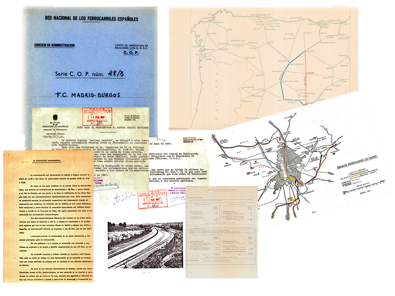 Enlaces ferroviarios del Ferrocarril Madrid-Burgos. Aos 1967-1969. Sign. U-0022-002