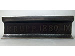 Cupn de carril tipo Vignole (Krupp, Alemania, 1880) - Pieza IG: 06224