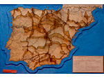Mapa de altitudes de lneas ferroviarias (RENFE, Espaa, 1951) - Pieza IG: 00832