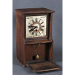 Reloj de fichar o control horario (L. Giboury, Pars, Fracia, finales s. XIX) - Pieza IG 01676