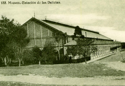 Tarjeta postal de la estación Madrid-Delicias (ca. 1920)
