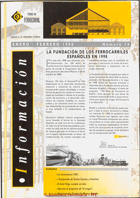 Boletines - Museo del Ferrocarril