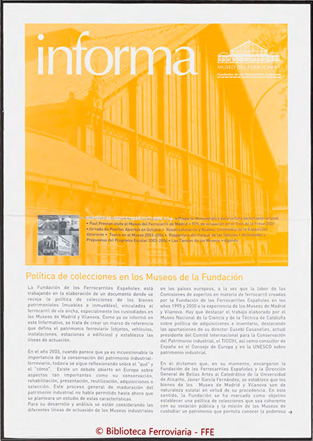 Boletines - Museo del Ferrocarril