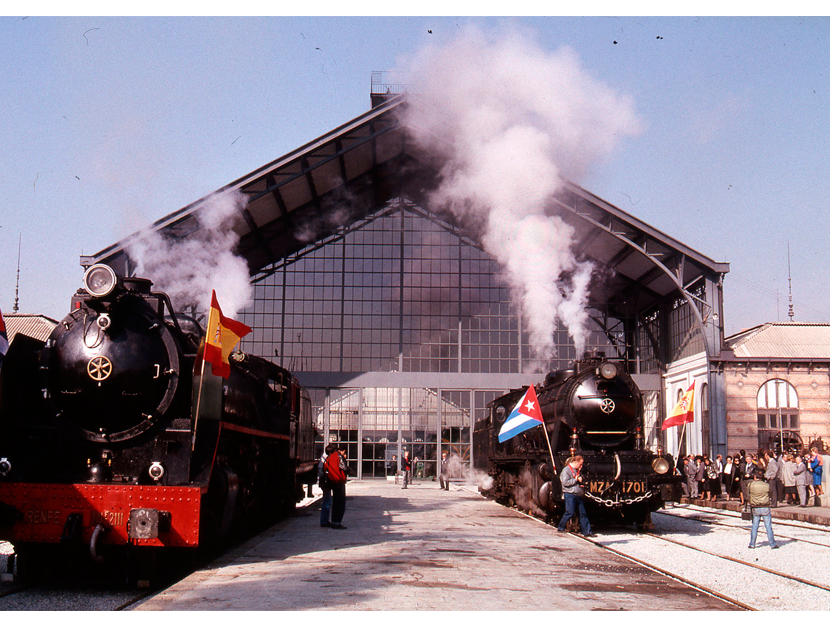 Celebracin del 150 aniversario del ferrocarril en Cuba en el Museo del Ferrocarril de Madrid