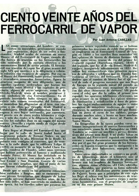 Noticias - Museo del Ferrocarril
