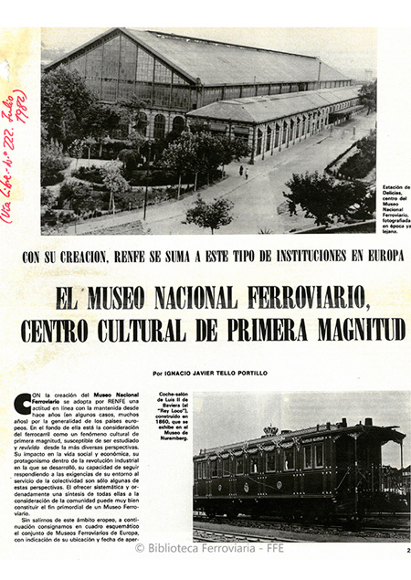 Noticias - Museo del Ferrocarril