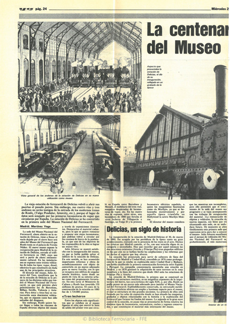 Noticias - Museo del Ferrocarril