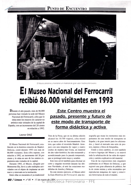 Noticias - Museo del Ferrocarril