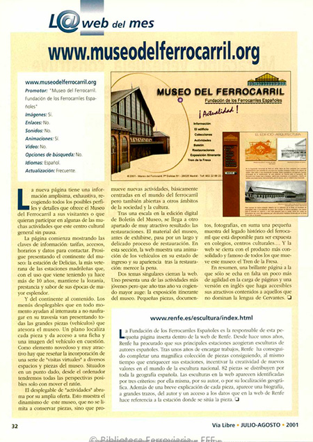 Noticias - Museo del Ferrocarril