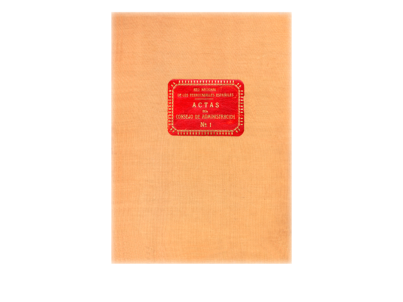 Libro de Actas del Consejo de Administración de RENFE. Año 1941-1942. Sign. Lr-0016