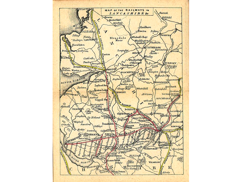 Bradshaw´s railway time tables and assistant to railway travelling with illustrative maps and plans. 1839. Signatura RTRM 0005