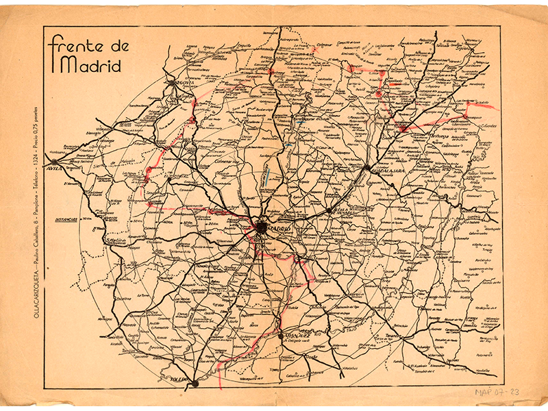 Frente de Madrid. 1938?. Signatura MAP 07-23