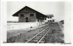 Estación de Villarroya de la Sierra del Ferrocarril Santander – Mediterráneo (Fotógrafo Remacha, 1928)
