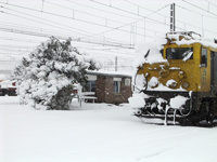 Serie 289 bajo la nieve - 28-2-2003 - Miranda de Ebro (BURGOS)