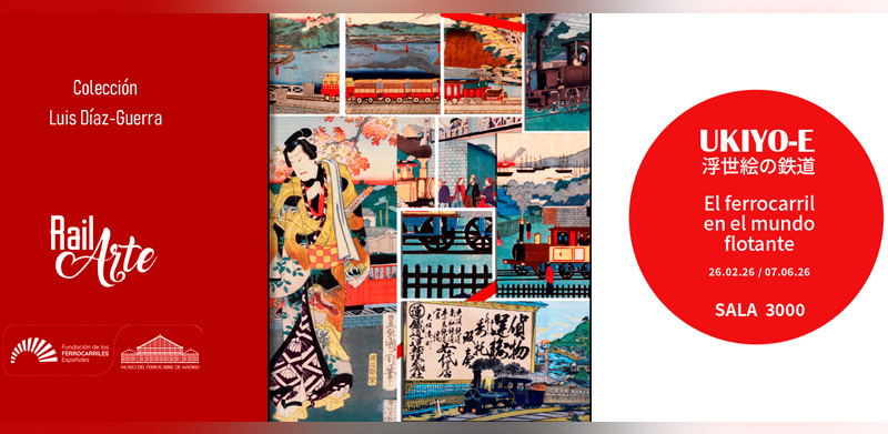 Ukiyo-e. El ferrocarril en el mundo flotante. RailArte, Colecci�n Luis D�az-Guerra