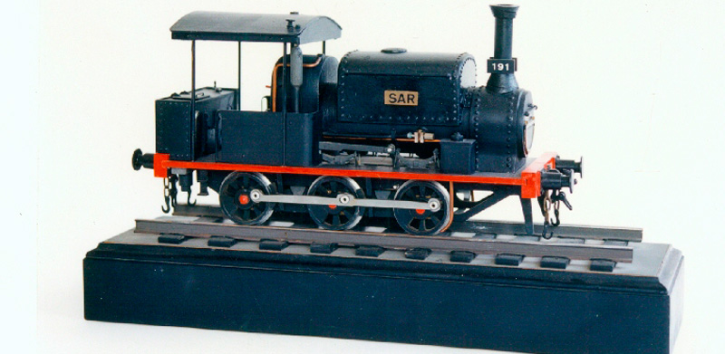Modelo de locomotora de vapor tipo 030T 