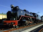 Locomotora de vapor 141F-2111 (North British, Gran Bretaña, 1953) Cesión: Museo del Ferrocarril de Galicia - Pieza IG: 00052