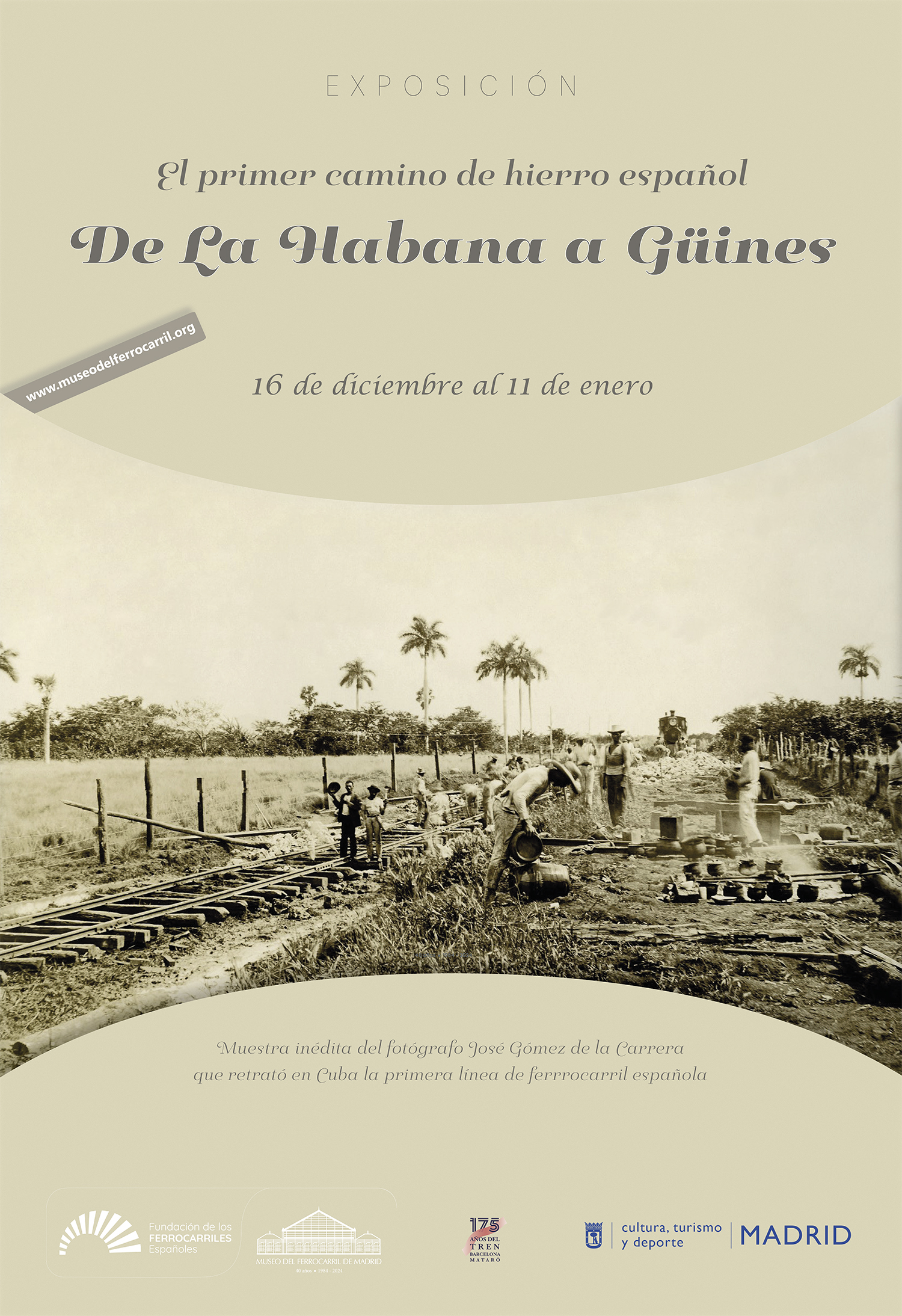 Exposición temporal: ‘El primer camino de hierro español: de La Habana a Güines’