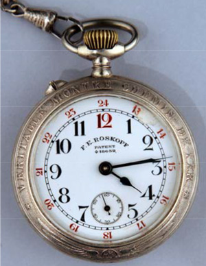 Reloj de bolsillo F. E. Roskopf