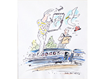 Imaginacin. Juan Gonzlez Lpez-Ballesta (Tcnica mixta sobre papel, 2009) Medidas: 35,5 x 32 cm. - Pieza IG: 07388