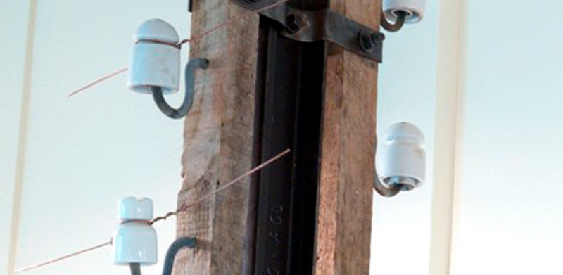 Poste de carril Poste de carril