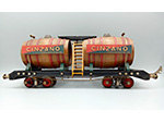 Vag�n foudre doble �Cinzano� (Edobaud, Francia, ca. 1930). Escala 1 carrocer�a y Escala 0 bogies. Donaci�n: Familia Balbuena - Pieza IG: 08429