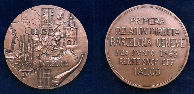 Primera relacin directa del ferrocarril de Barcelona a Ginebra, 1 de junio de 1969