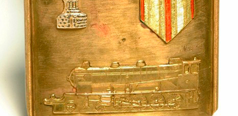 Hebilla de cinturón del Batallón de Ferrocarriles de RENFE Hebilla de cinturón del Batallón de Ferrocarriles de RENFE